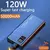 Banco De Potência De Alta Capacidade, 50000mAh, Powerbank De Carregamento Rápido, Carregador De Bateria Portátil Para Iphone, Samsung, Huawei, 120W - comprar online