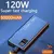 Banco De Potência De Alta Capacidade, 50000mAh, Powerbank De Carregamento Rápido, Carregador De Bateria Portátil Para Iphone, Samsung, Huawei, 120W - comprar online