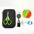 Kit de Fumante com Cuia De Silicone, Suporte De Isqueiro, Tesoura Dobrável, Dichavador de Metal, Slick de Silicone e uma Mini Bag Simples