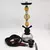 Arabian Shisha Conjunto com Mangueira Dupla, Vaso Detalhado De Vidro Média na internet