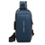 Imagen de Morral Antirrobo Oxford Azul y Bronce