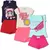 Kit Sortido 8 Peças de Roupa Infantil Menina (4 Camisetas e 4 Bermudas)
