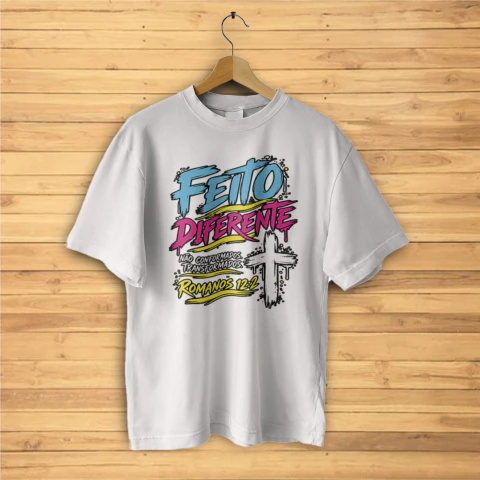 Camiseta Branca - Religioso - Combo Cristãs YK - modelo 05