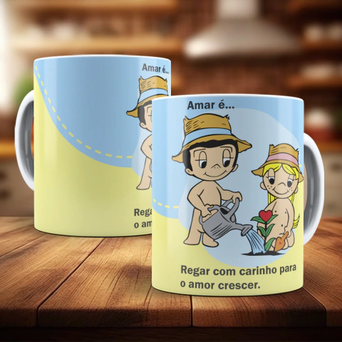 Caneca - Dia dos Namorados - AMNR - Amar é - Modelo 13
