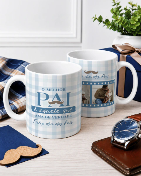 Caneca Dia dos Pais – V6CAN - Dia dos Pais Com Foto - modelo 15
