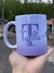 Caneca Personalizada – Alfabeto Feminino Stitch Rosa ou Roxo - Maju Canecas e Camisetas