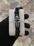 Pulsera de Cuero Cruz✝️ - Hueso de Perro Salta Accesorios