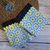 Kit Pano De Prato Preto Estampa Mandala Amarela 2 Peças - comprar online
