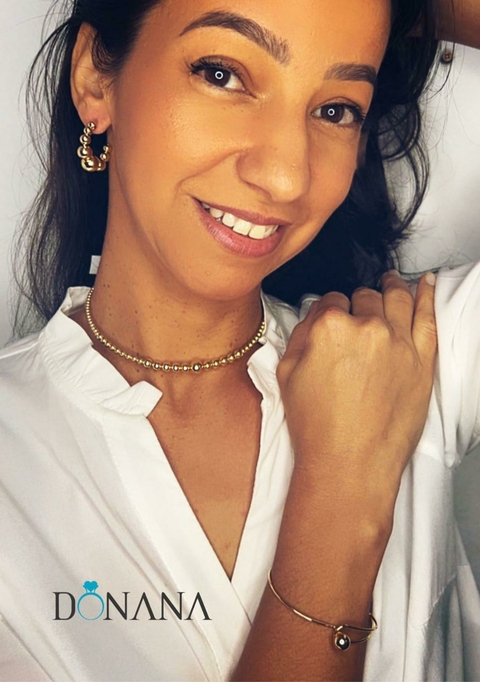 Conjunto Choker 35cm e Pulseira