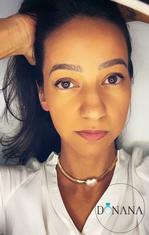 Choker Coração Brilhante Banho Ouro 18 k