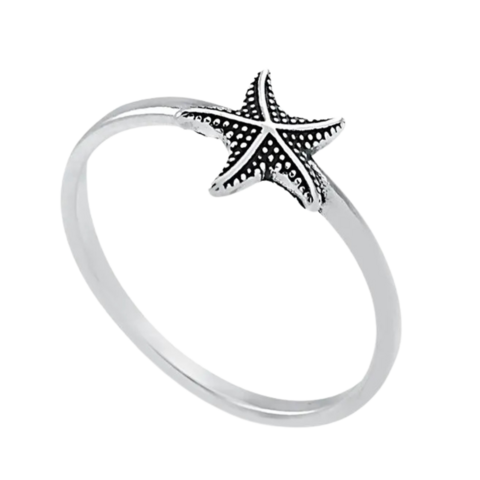 ANEL DE PRATA ESTRELA DO MAR PEQUENA - comprar online