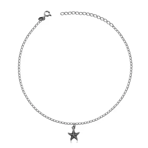 TORNOZELEIRA DE PRATA DE ESTRELA DO MAR - comprar online