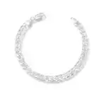 PULSEIRA DE PRATA GRUMET 7MM