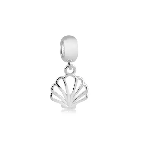 BERLOQUE DE PRATA COM CONCHA DO MAR VAZADA
