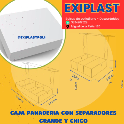 Caja con SEPRADORES