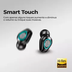 Fone Bluetooth 5.1 Com Display LED Tws Touch Redução Ruido a - Drop Conexion