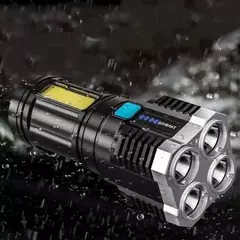 Lanterna Alta Potência de Alcance 4 Led Lanterna Usb Recarre na internet