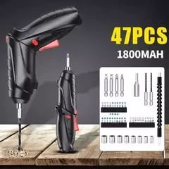 Parafusadeira Sem Fio portátil Recarregável 32 ponteiras + m - Drop Conexion