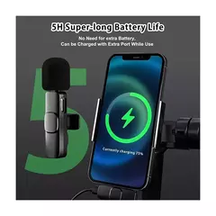 Microfone de Lapela Sem Fio K9 Celular Iphone e Android