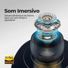 Fone Bluetooth 5.1 Com Display LED Tws Touch Redução Ruido a