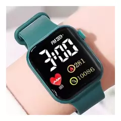 Relógio Inteligente Digital LED Quadrado na internet