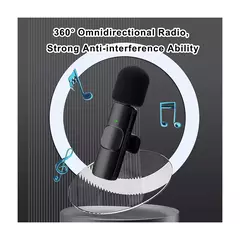 Microfone de Lapela Sem Fio K9 Celular Iphone e Android - Drop Conexion