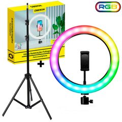 Ring Light Profissional RGB 10 Polegadas Kit com Tripe 2 Metros - OR-PL10R KIT na internet