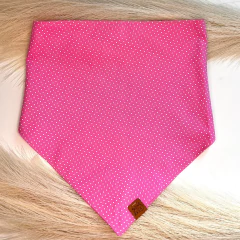 Bandana Poá Rosa Chiclete