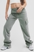 Calça Wide Cargo Verde