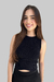 Cropped Canelado Recorte - comprar online
