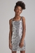 Vestido Cinza Paetês