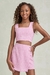 Cropped em Linho Rosa