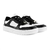 Tênis Casual Moleca Cadarço Feminino Branco / Preto 7777 na internet