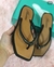 Chinelo Feminino frente Quadrada e com tira de brilho