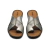 Zueco Cuero Febo Con Dedo Acolchado Peltre - Melanie Shoes