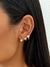 Trio de Brinco Virginia Banhado Ouro 18k - comprar online