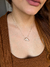 Colar Letra Cravejada F Banhada Ouro 18k - comprar online