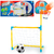 FUTEBOL GOL / GOLZINHO COM BASQUETE + 2 BOLAS E ACESSORIOS