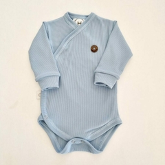 Body cruzado morley celeste manga larga