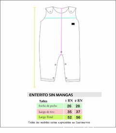 Enterito sin manga interlock frisado verde - Wainny