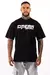 Camiseta Boxy Color Negro Splatter en internet