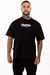 Camiseta Oversize Negra over the dark cat en internet