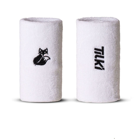 Muñequera Larga Algodón Terry Interior Tilki White/Black