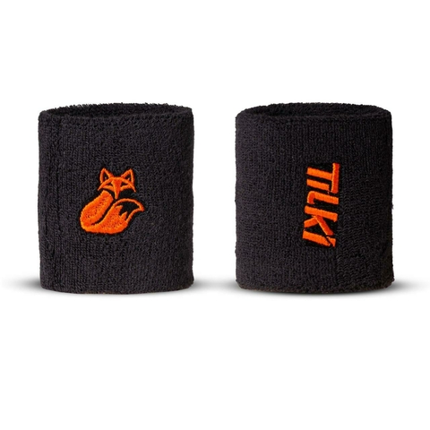 Muñequera Corta Algodón Terry Interior Tilki Grey/Orange