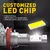 AUXITO 2Pc LED Lâmpadas de nevoeiro / DRL - MFAutoParts