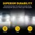 AUXITO 2Pc LED Lâmpadas de nevoeiro / DRL - MFAutoParts