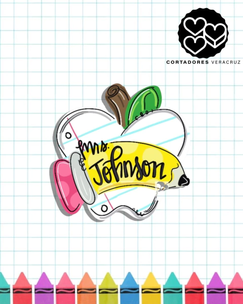 Manzana dibujada con Lapiz