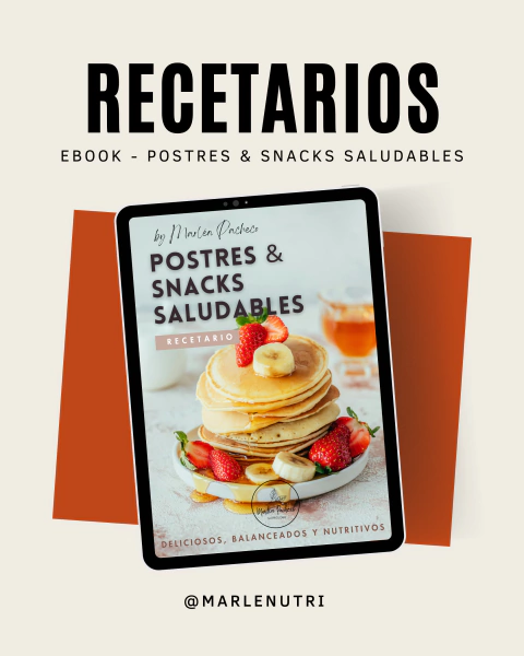 eBook - Recetario Postres & Snacks Saludables - comprar en línea
