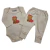 Kit Prematuro Lene Baby – 2 Bodies Manga Longa e 2 Calças Estampadas -
                                          sem gênero -
                                          0 - 14 anos                                          - na Mãe Louca