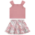 Conjunto Infantil Menina Cropped + Saia Milon -
                                          sem gênero -
                                          0 - 14 anos                                          - na Mãe Louca